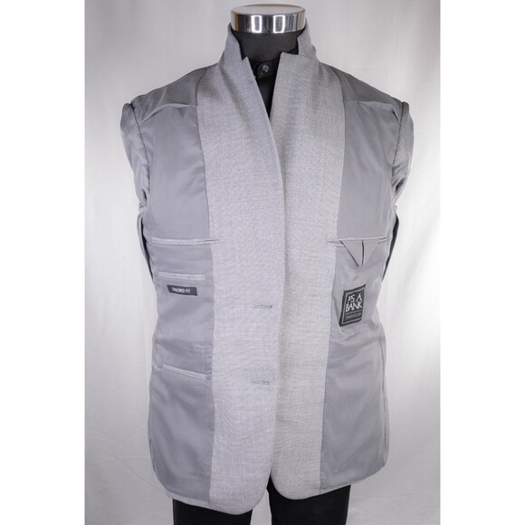 Jos A Bank 40R Tailored Fit Traveler Sport Coat Blazer Jacket Wool 2 Button EUC - Picture 9 of 14